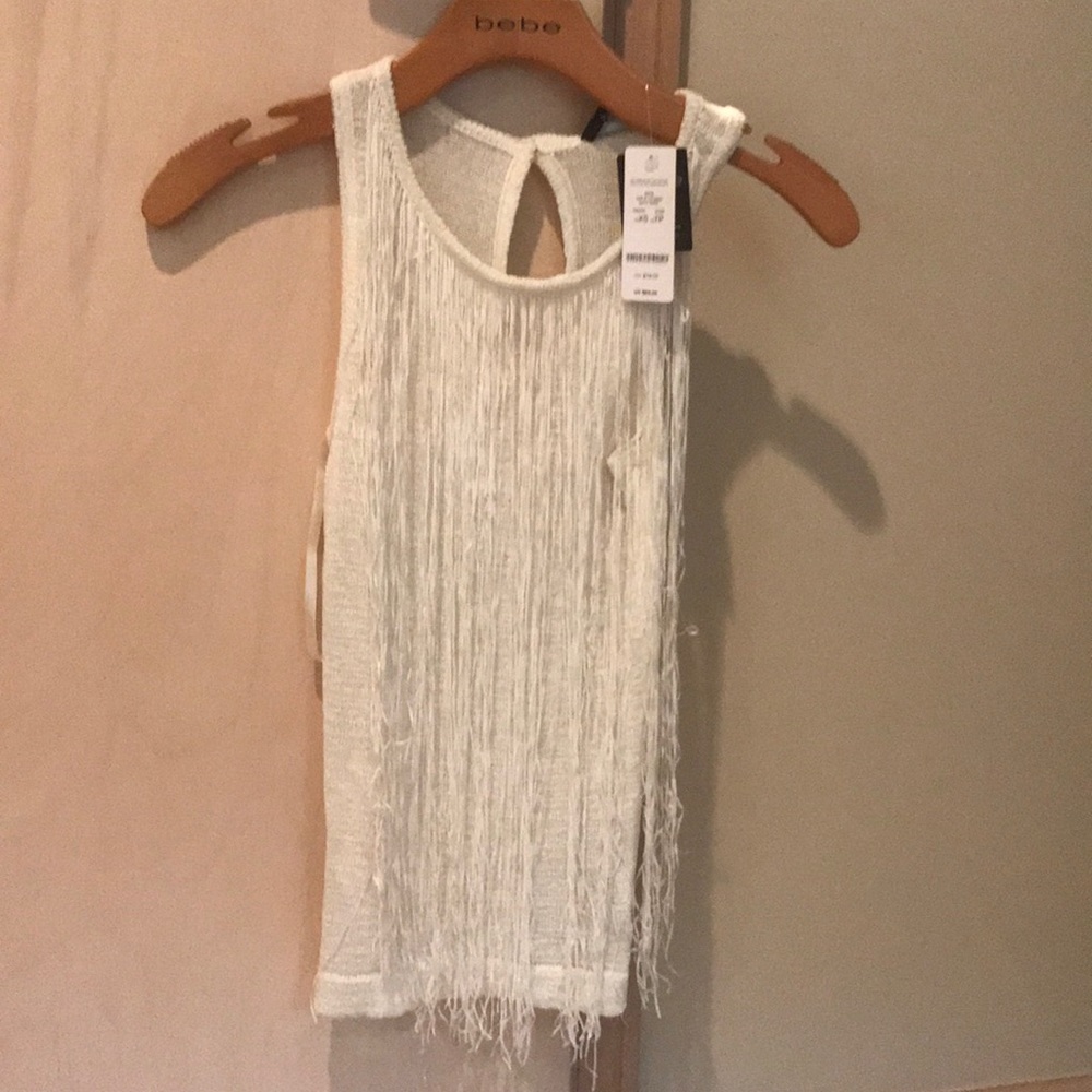 Bebe fringe top